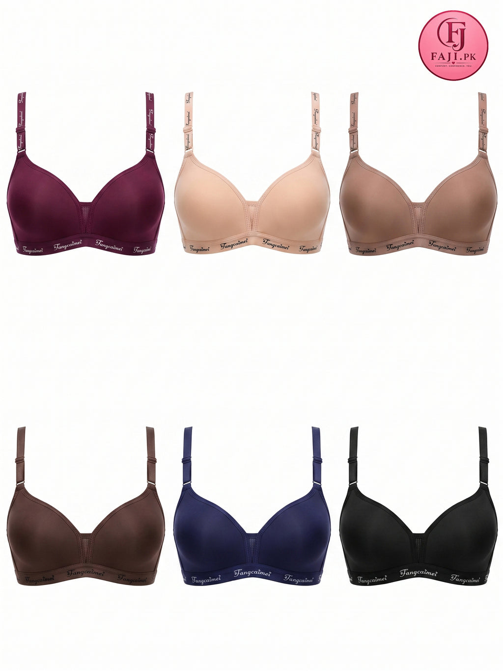 Padded Push-Up Bra – Soft Foam Cup Seamless Everyday Bra