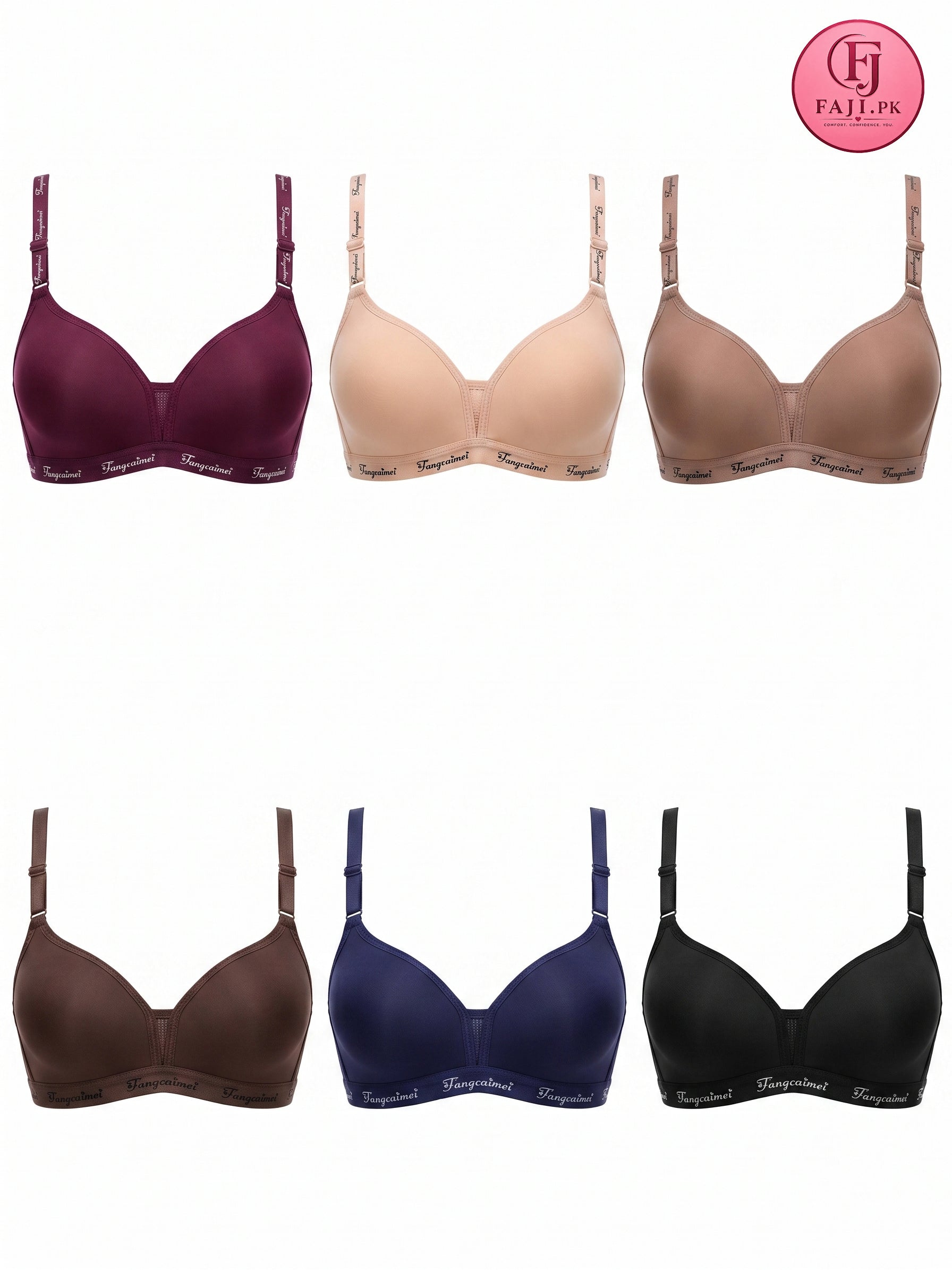 Padded Push-Up Bra – Soft Foam Cup Seamless Everyday Bra