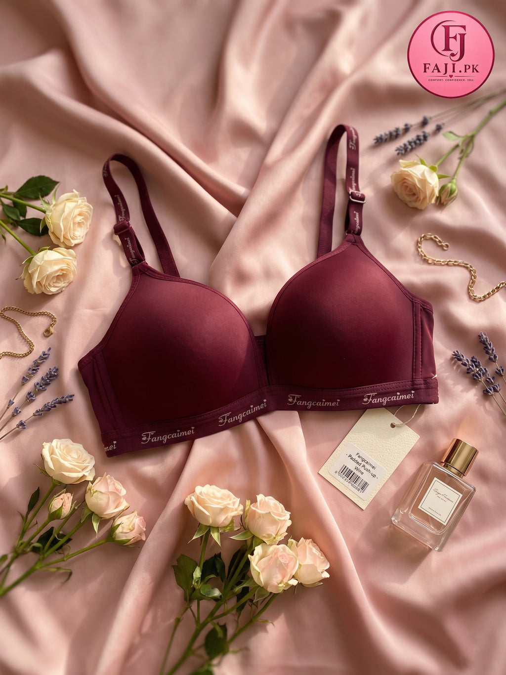 Padded Push-Up Bra – Soft Foam Cup Seamless Everyday Bra