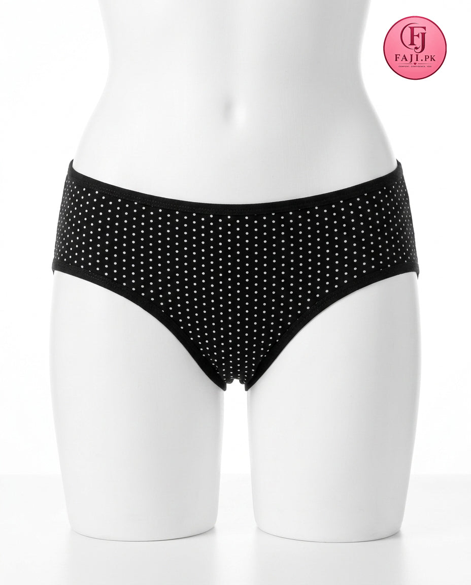 FAJI Kids & Teens Soft Cotton Polka Dot Panties - Pack of 3 / 5